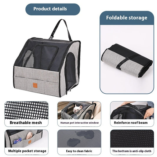 Portable Foldable Car Waterproof And Hard-wearing Pet Cage